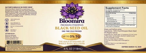 100% Premium Ethiopian Black Seed Oil