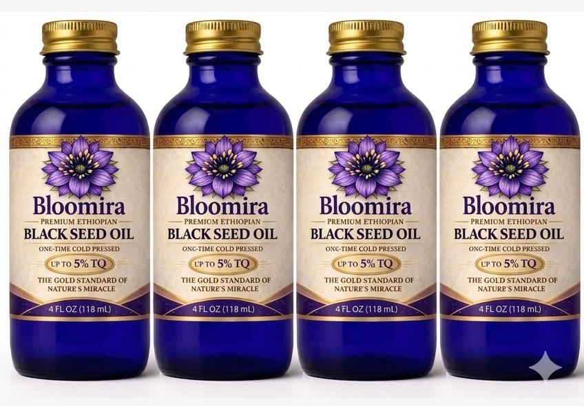 100% Premium Ethiopian Black Seed Oil 4-Pack